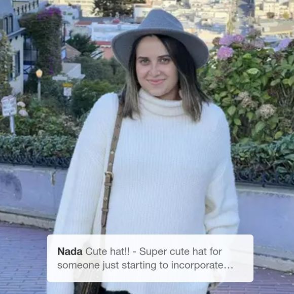 Universal Thread Gray Felt Wool Look New w/Tags Womens Adjustable Fedora - Picture 8 of 9